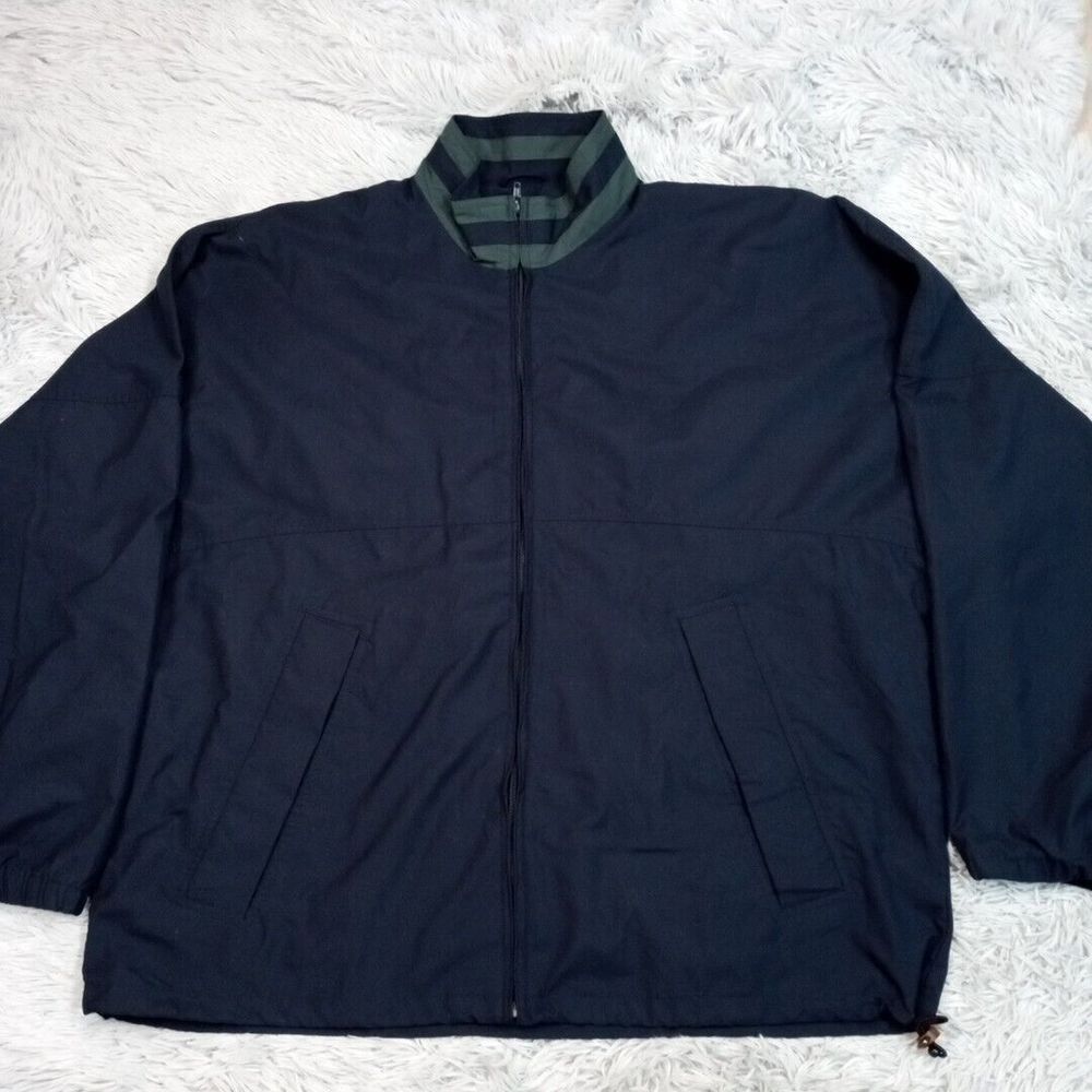 Cutter & Buck Jacket Mens XL Blue Zip Up Pockets Coat Lightweight Golf Active